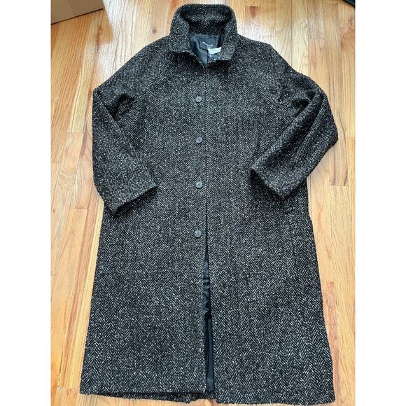 New MADEWELL Mens M Raglan-Sleeve Topcoat Italian Brown Tweed - Picture 1 of 3